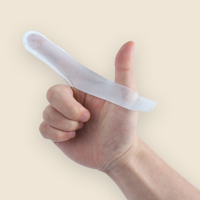 Put the wipe on your finger