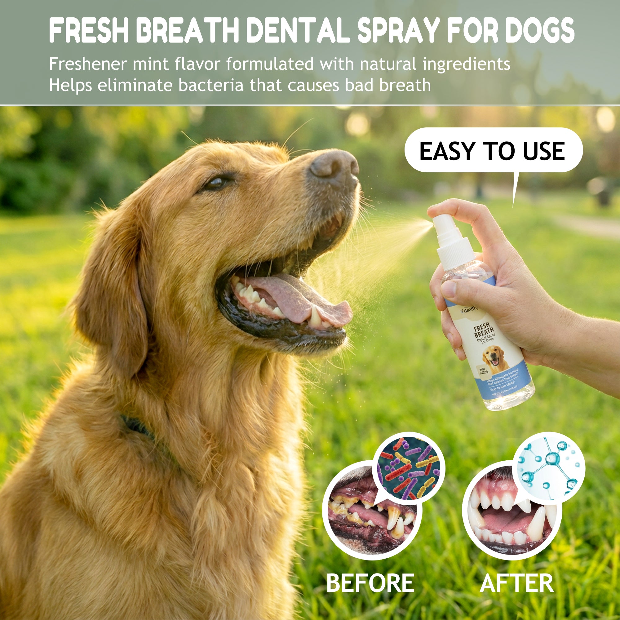 Pet Dental Finger Wipes for Dogs & Cats