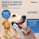 Pet Dental Finger Wipes for Dogs – 50 Mint Flavor Dog Dental Wipes + Mint Fresh Breath Spray